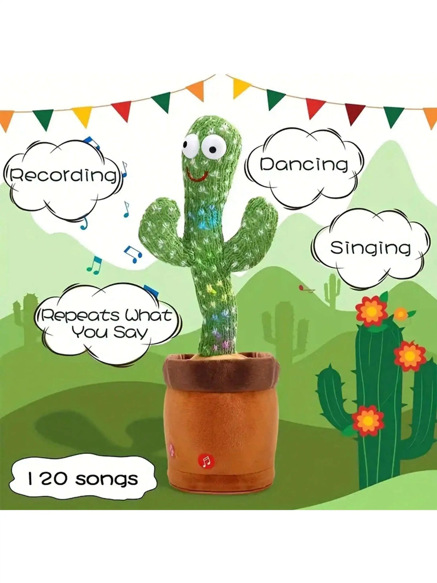 Fun Dancing Cactus Toy for Kids - Sings, Talks, and Mimics! - ToyJoyHQ