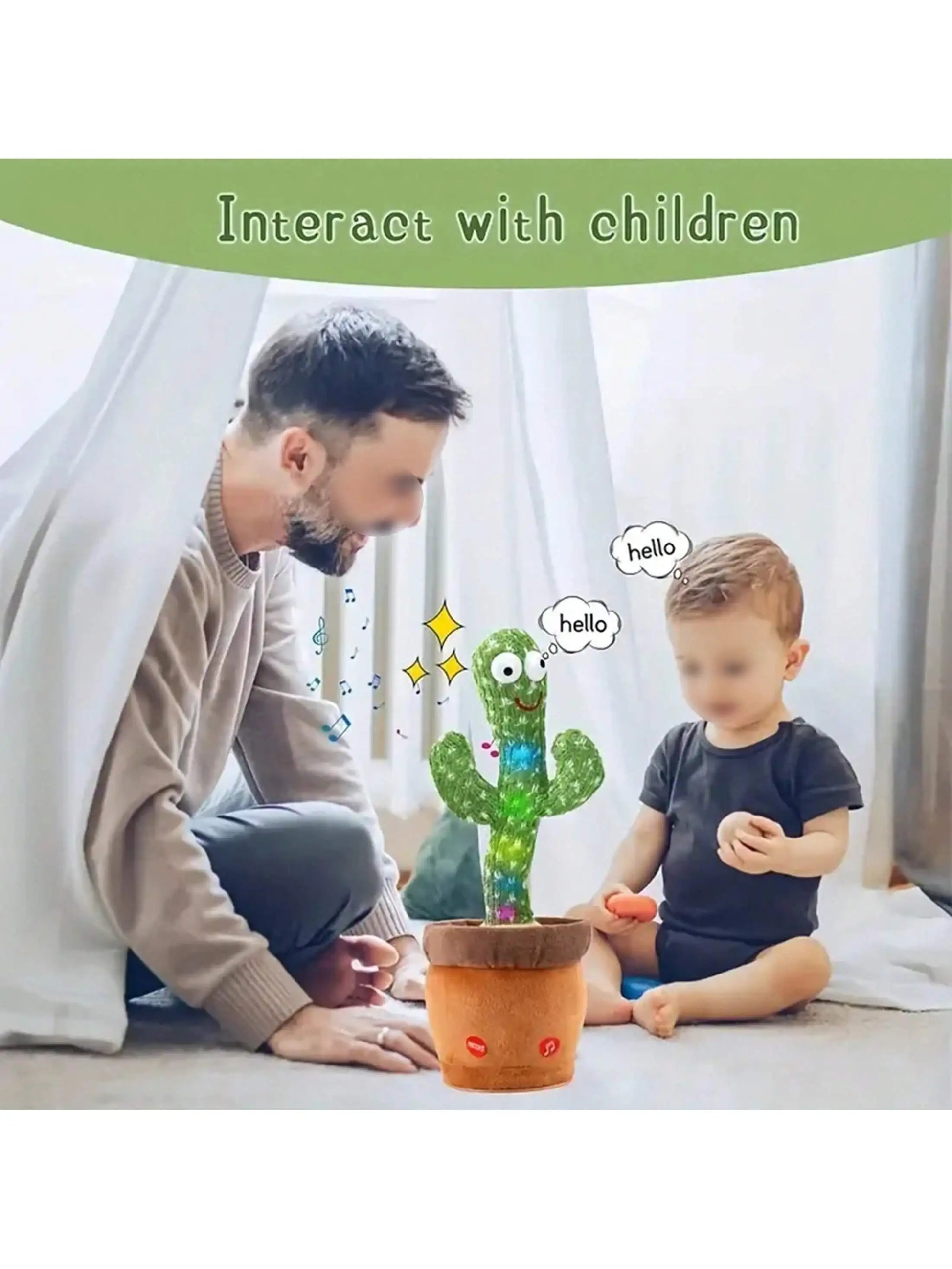 Fun Dancing Cactus Toy for Kids - Sings, Talks, and Mimics! - ToyJoyHQ